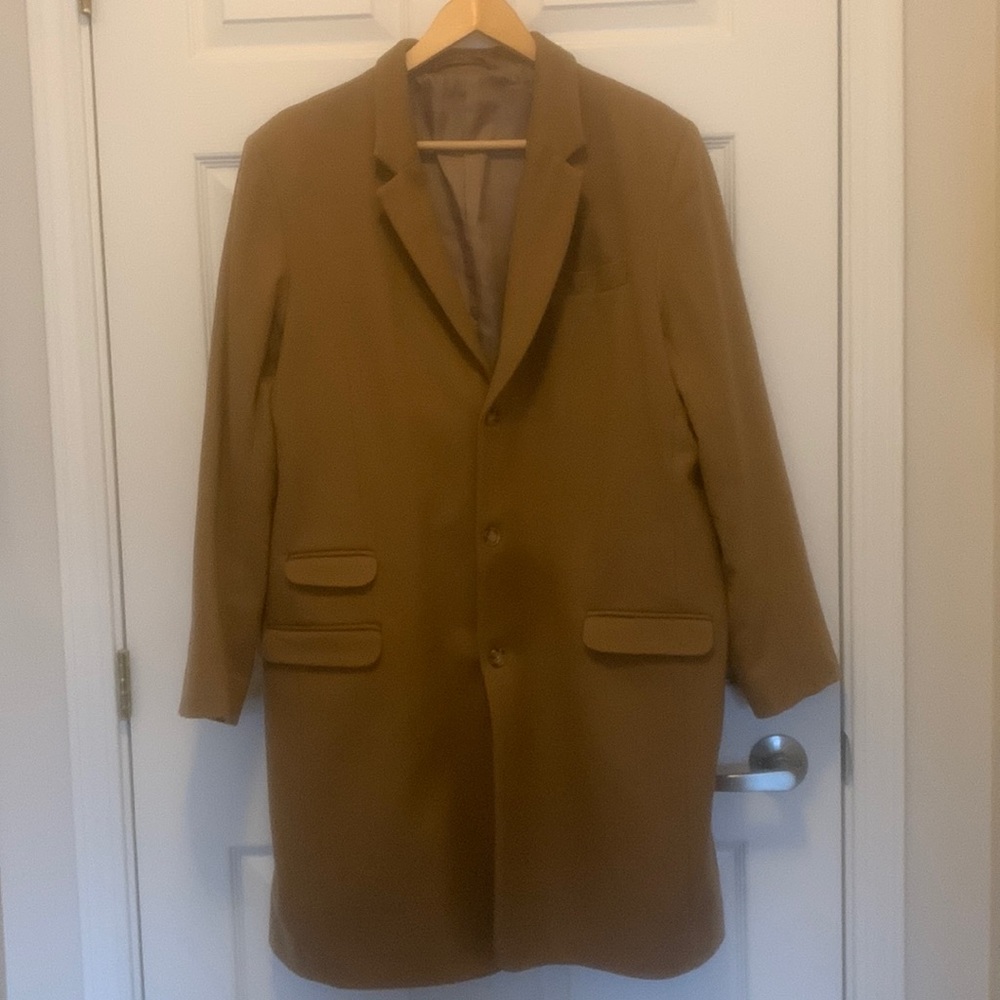 Camel overcoat! Gender-neutral. 2XL